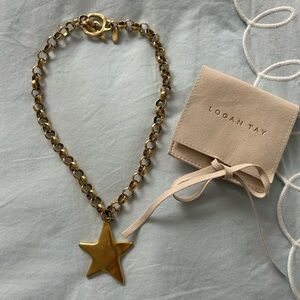 Logan Tay Gold Star Pendant Necklace